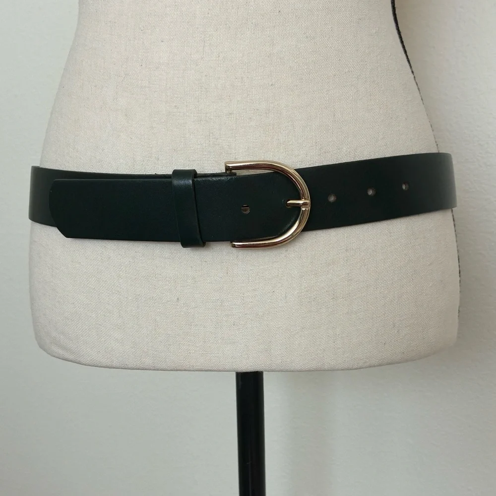 Ann Taylor Dark Green Leather Belt